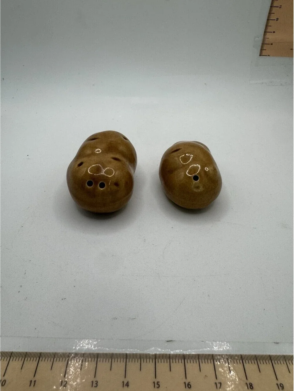 Vintage Potato Salt and Pepper Shakers